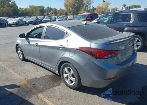 2015 Hyundai Elantra Se z USA, uszkodzony, nr VIN 5NPDH4AE5FH632662